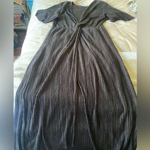 All in Favor Dolman Plissé midi Dress sz: XL